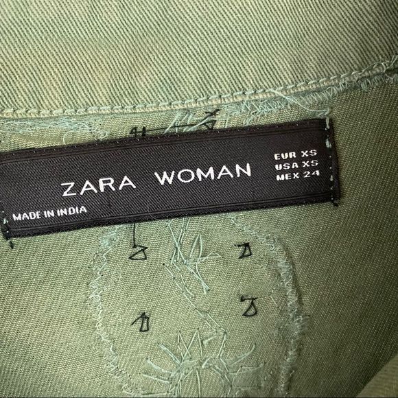 Zara • Tassel Army Jacket Top - Picture 6 of 9